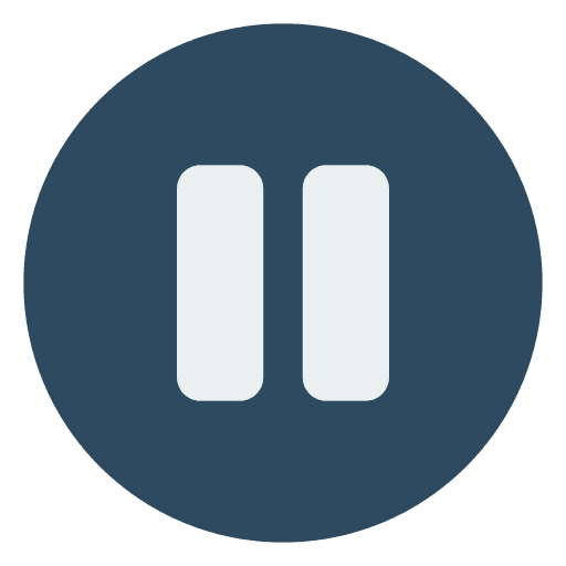 Pause video player music and multimedia pause icon