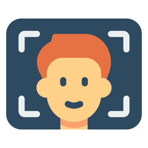 Close up focus music and multimedia portrait icon Close up focus music and multimedia portrait icon