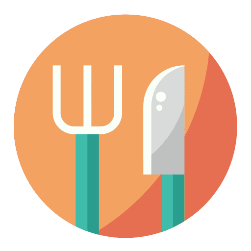Cutlery dinner food and restaurant cutlery icon