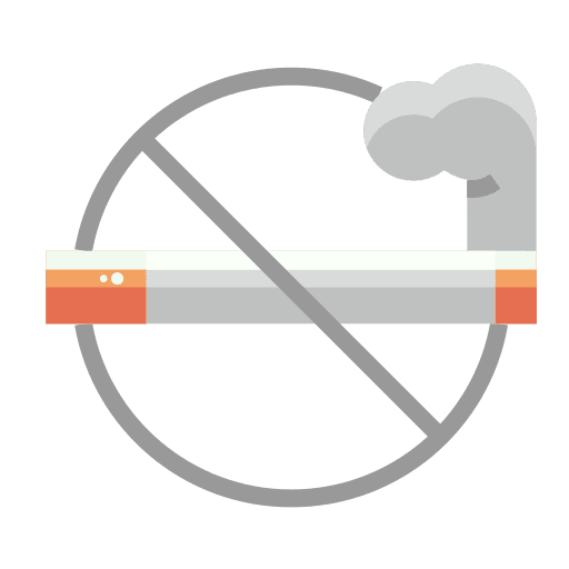 No smoking signaling cigarette no smoking icon