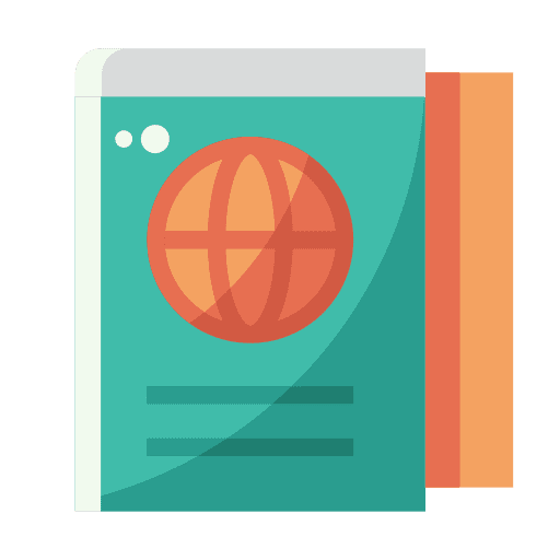 Passport travel passport document icon
