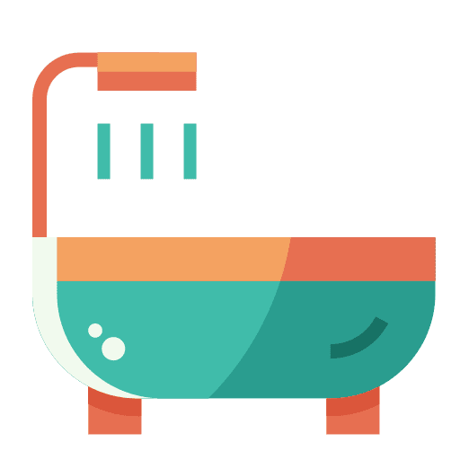 Bathtub guest furniture and household hotel icon Bathtub guest furniture and household hotel icon