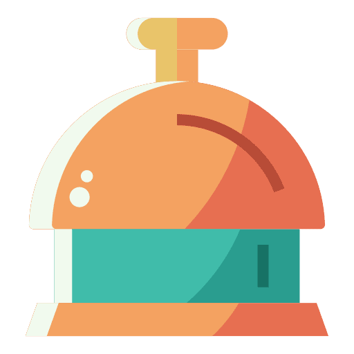 Desk bell hotel room holidays icon Desk bell hotel room holidays icon