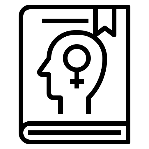 Sex education feminist study female symbol icon Sex education feminist study female symbol icon