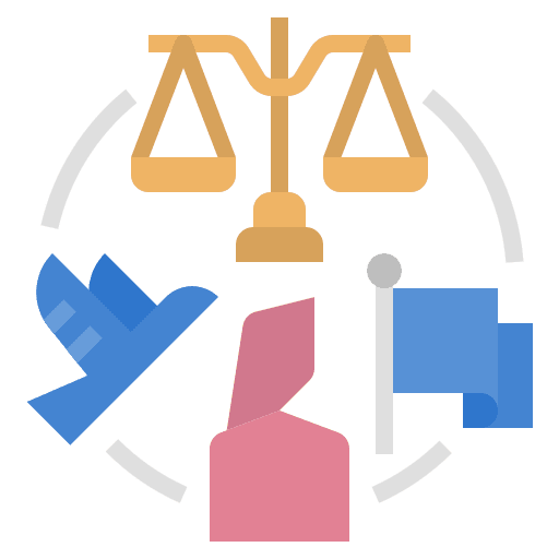 Civil rights justice miscellaneous freedom icon