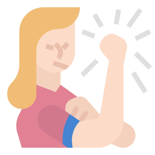 Feminist strong fist avatar icon