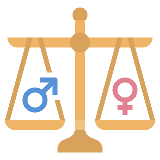 Gender equality man equal gender symbol icon