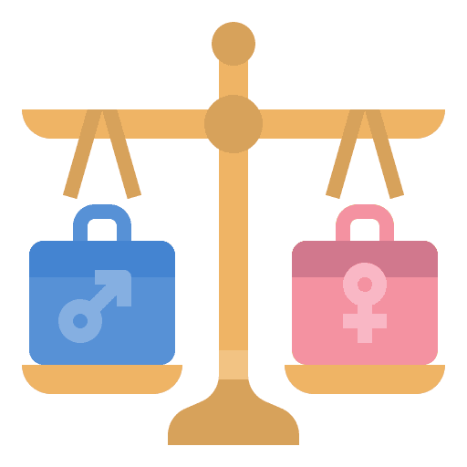 Occupational symbol gender equal icon Occupational symbol gender equal icon