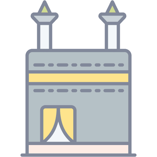Kaaba saudi arabia mecca muslims icon