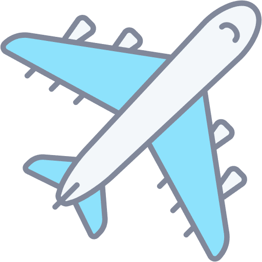 Plane transportation aircraft aeroplane icon
