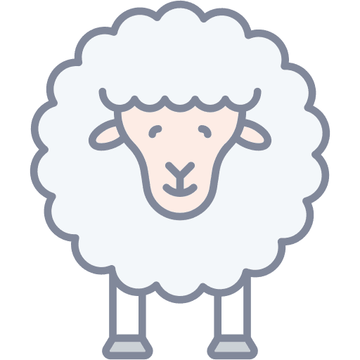 Sheep wool lamb animal kingdom icon Sheep wool lamb animal kingdom icon