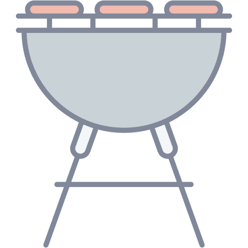 Barbecue grill skewers steak food and restaurant icon Barbecue grill skewers steak food and restaurant icon