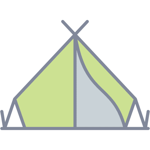Camping tent rural vacation holidays icon Camping tent rural vacation holidays icon