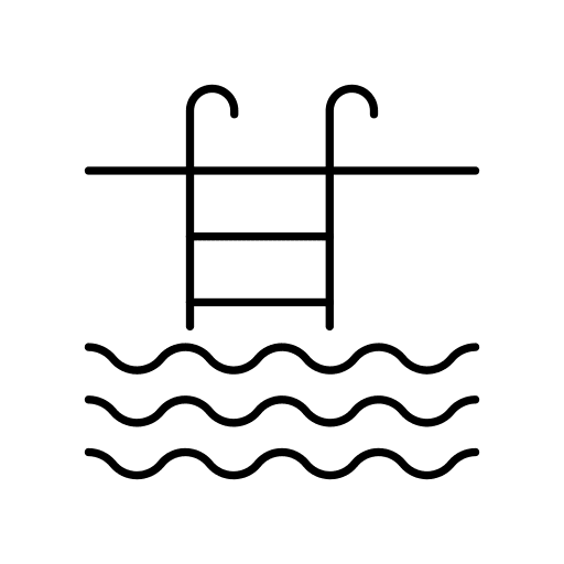 Swimming pool ladder swimming pool water icon