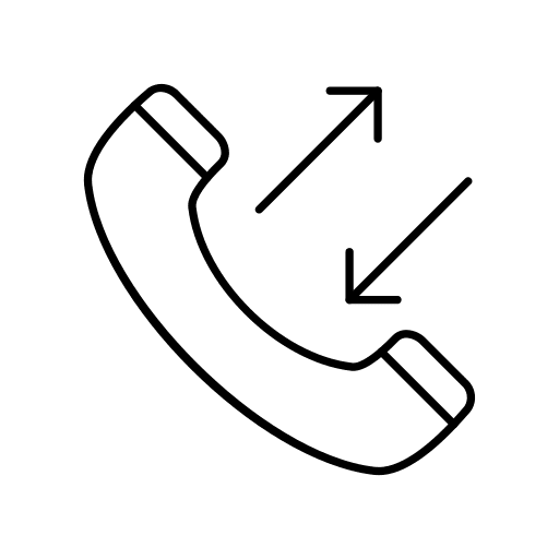 Phone call recall phone receiver communications icon