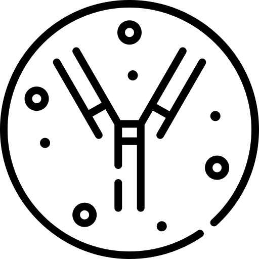 Antibody cell healthcare and medical antigen icon