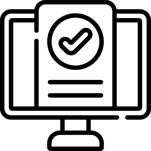 Registration check hospital healthcare icon