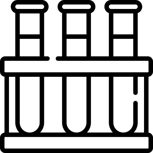 Test tubes chemical science laboratory icon Test tubes chemical science laboratory icon