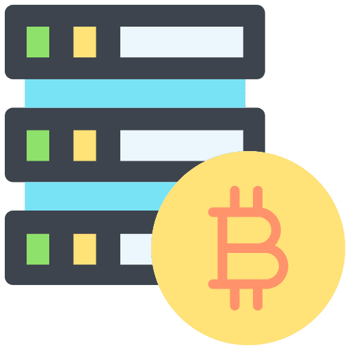 Database databases blockchain database icon