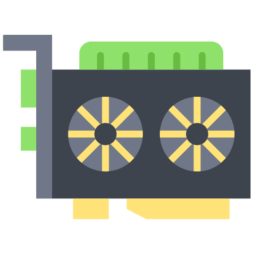 Video card security electronics computer card icon