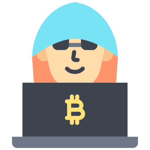 Hacker cyber crime caucasian avatar icon Hacker cyber crime caucasian avatar icon