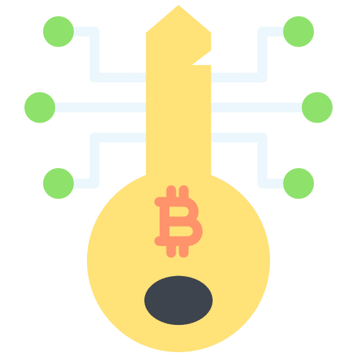 Key bitcoin encryption password key icon Key bitcoin encryption password key icon
