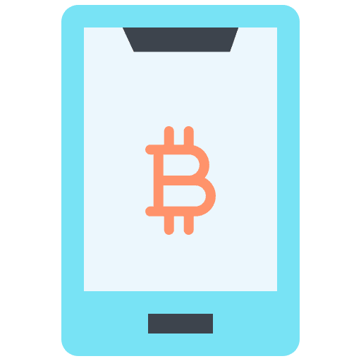 Smartphone mobile payment bitcoin smartphone icon Smartphone mobile payment bitcoin smartphone icon