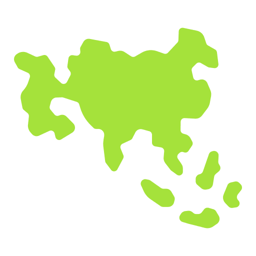 Asia nation maps and location location icon
