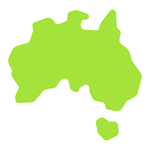 Australia country map maps and location icon