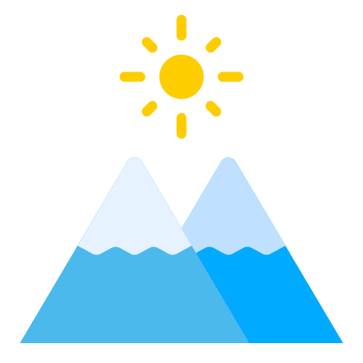 Mountain altitude mountain landscape icon Mountain altitude mountain landscape icon