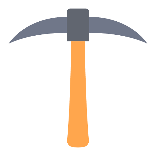 Pick mattock farming gardening pick mattock icon Pick mattock farming gardening pick mattock icon