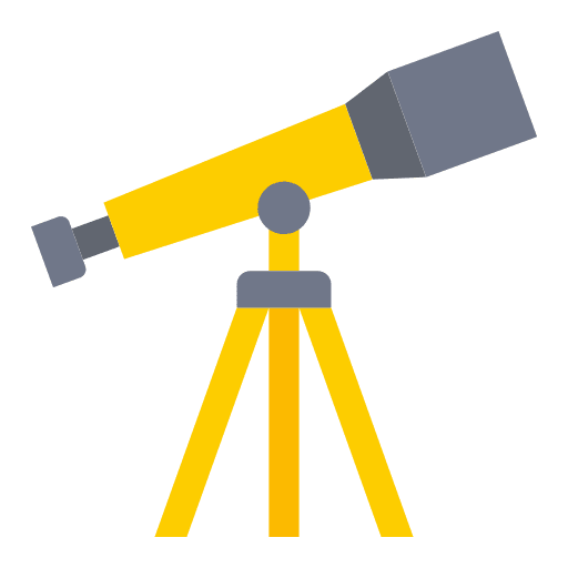 Telescope science stand astronomy icon Telescope science stand astronomy icon