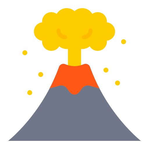 Volcano eruption volcano natural disaster icon Volcano eruption volcano natural disaster icon