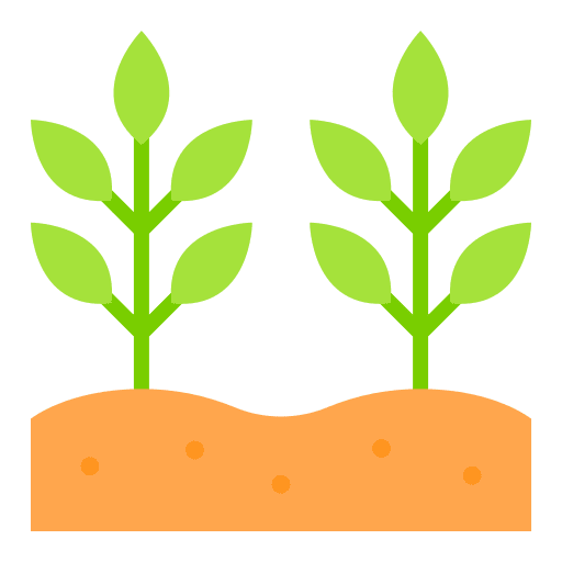 Plants growing plant farming and gardening grow icon Plants growing plant farming and gardening grow icon