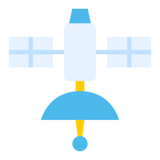 Satellite connection technology communications icon Satellite connection technology communications icon