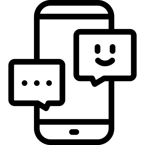 Chat smartphone conversation message icon Chat smartphone conversation message icon