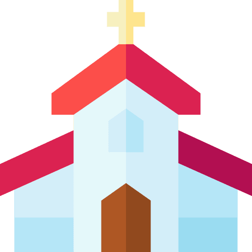 Church christian buildings building icon