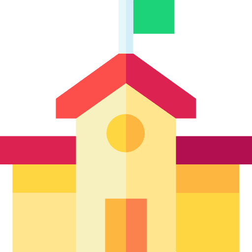 School old school college buildings icon