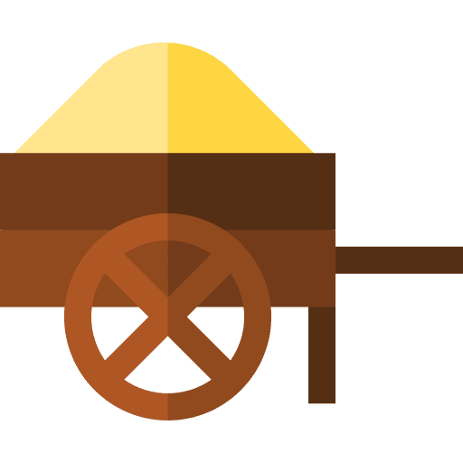Wheelbarrow farming and gardening construction tool soil icon Wheelbarrow farming and gardening construction tool soil icon