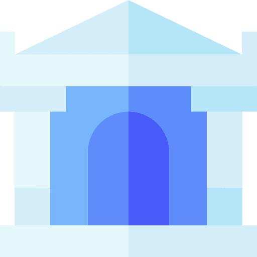 Bank columns banking buildings icon Bank columns banking buildings icon