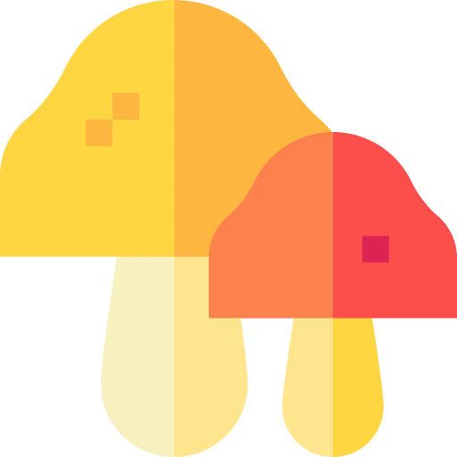 Mushrooms diet organic mushrooms icon Mushrooms diet organic mushrooms icon