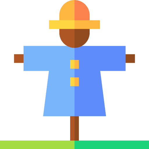 Scarecrow agriculture plantation farming and gardening icon Scarecrow agriculture plantation farming and gardening icon
