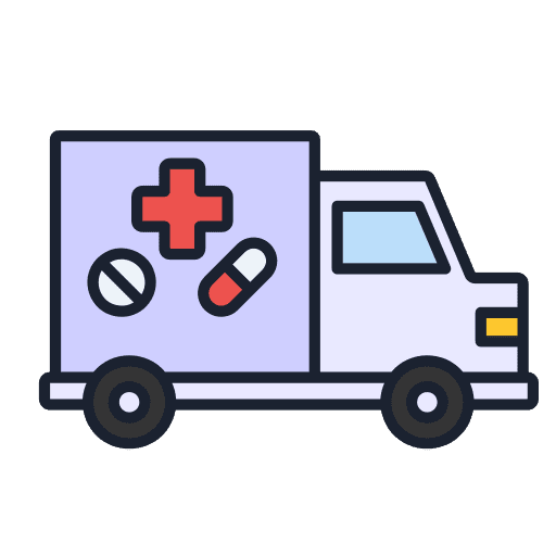 Truck transportation vehicle trucking icon