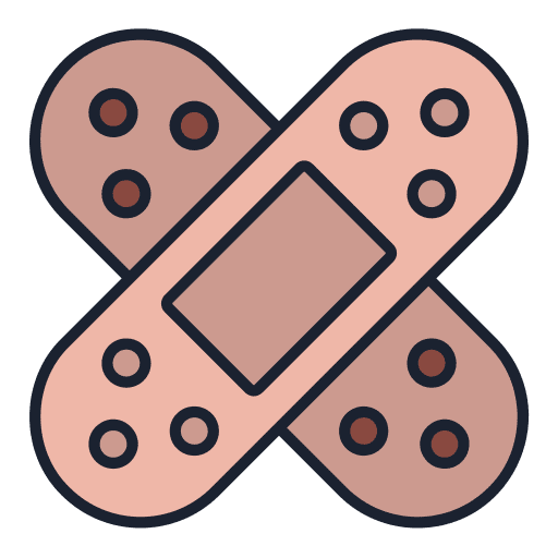 Bandage plaster patch healthcare and medical icon Bandage plaster patch healthcare and medical icon
