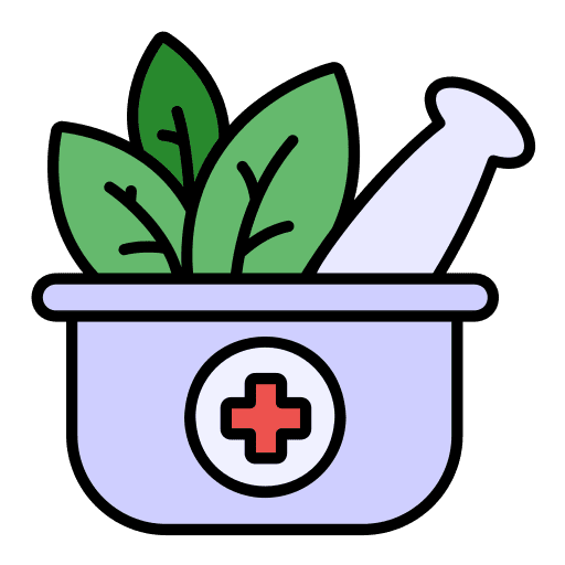 Herbal medicine pharmacy mortar icon Herbal medicine pharmacy mortar icon