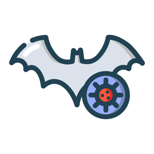 Bat covid 19 virus transmission coronavirus icon