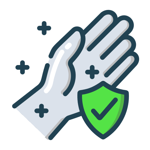 Sterilization care hand sterilization icon
