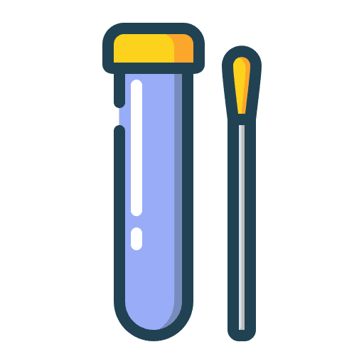 Cotton swab medical tool covid test coronavirus icon Cotton swab medical tool covid test coronavirus icon