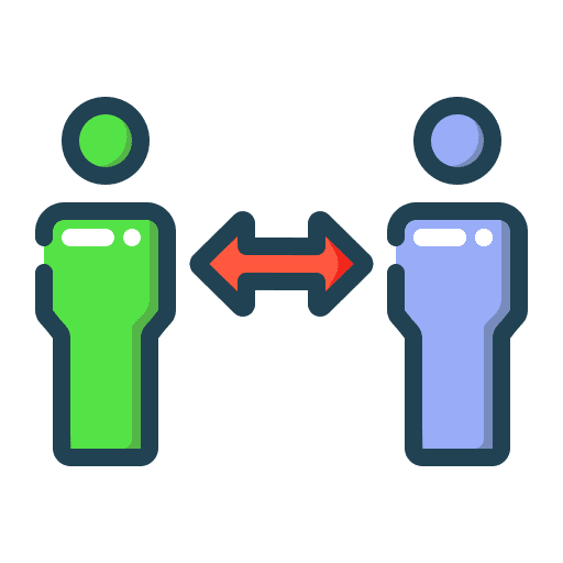Social distancing keep distance security people icon Social distancing keep distance security people icon