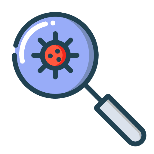 Virus search infection virus search contagious icon Virus search infection virus search contagious icon